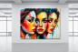Preview: frauengesichter bunt pop art -peggy liebenow- kunst original kaufen